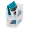 Mini Plastic Stacking Bin, Small Size, 5" x 5 1/2", Clear