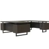 Mirella U-Shaped Configuration Desk, BBB/BF, Southern Tobacco