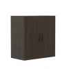 Mirella Wood Door Storage Cabinet, Southern Tobacco