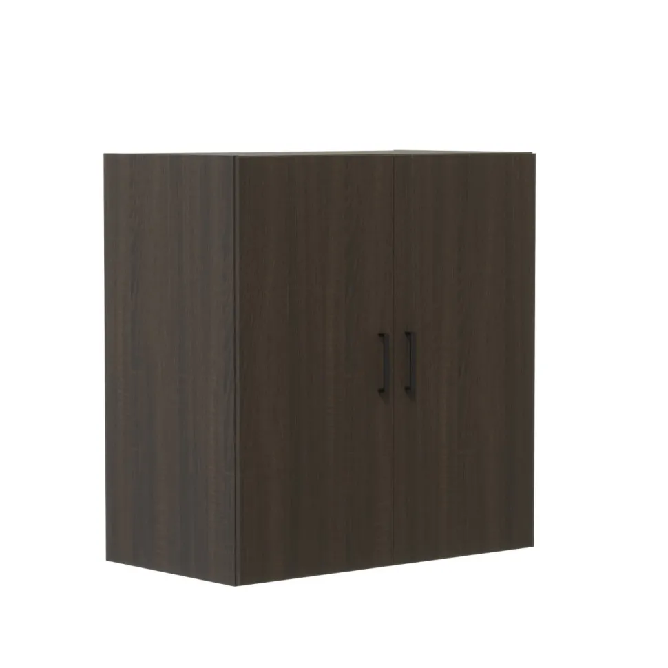 Mirella Wood Door Storage Cabinet, Southern Tobacco