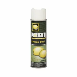 Misty Handheld Air Deodorizer, Lemon Peel, 10 oz Aerosol Spray, 12/Carton