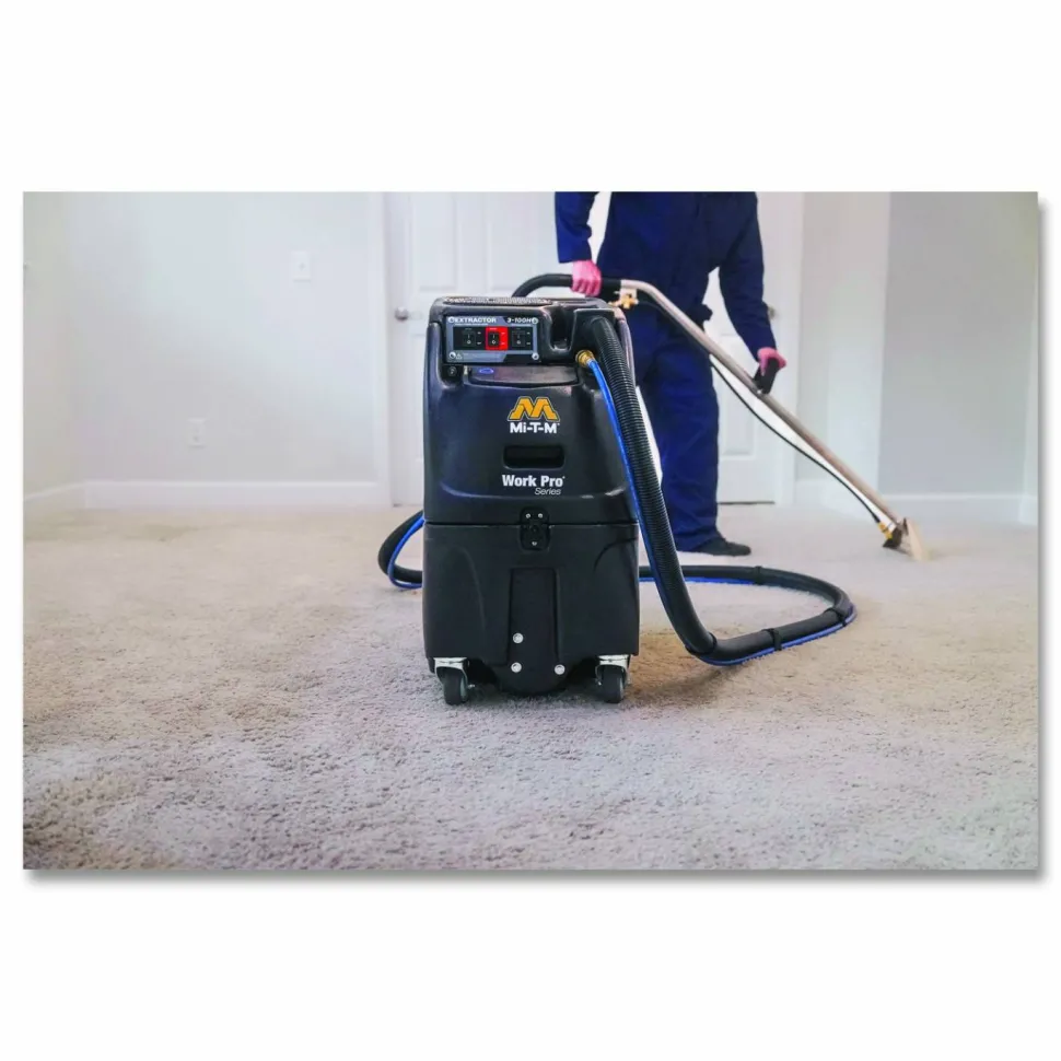 Mi-T-M Work Pro 6 Gallon Heated Carpet Extractor, 6 gal Capacity, 0.5 ft Cord