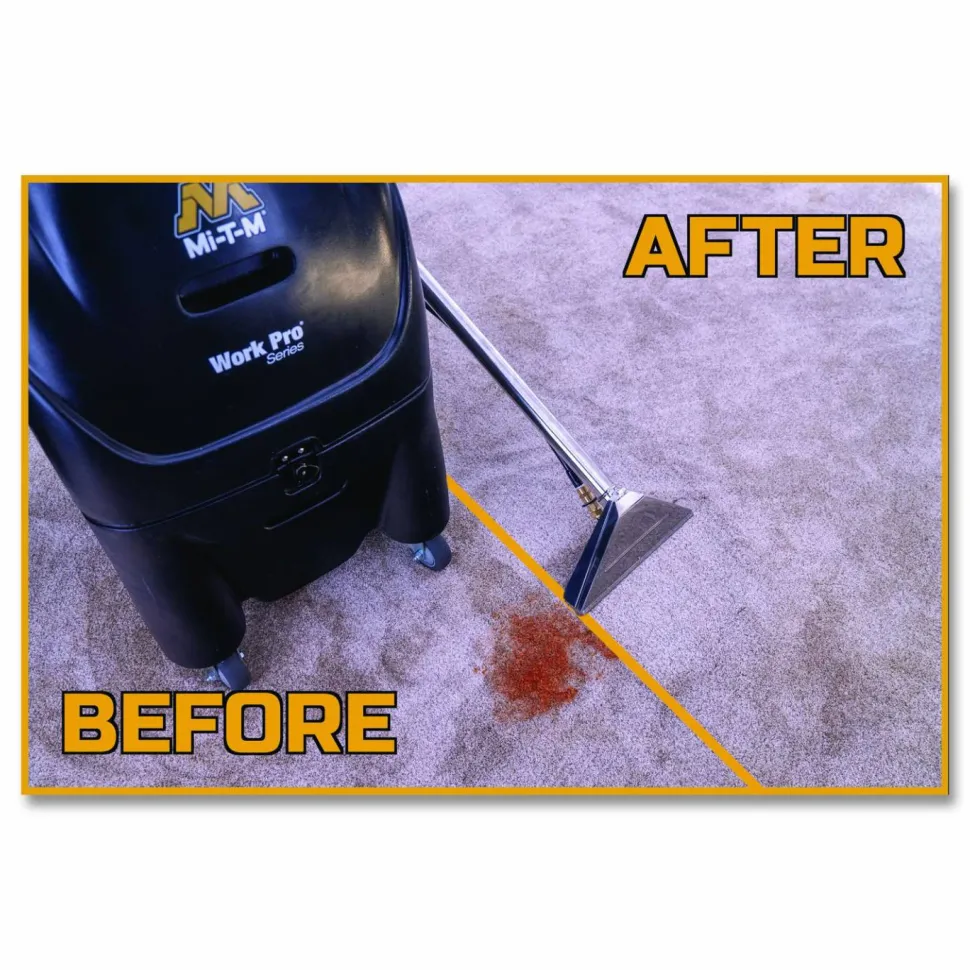 Mi-T-M Work Pro 6 Gallon Heated Carpet Extractor, 6 gal Capacity, 0.5 ft Cord
