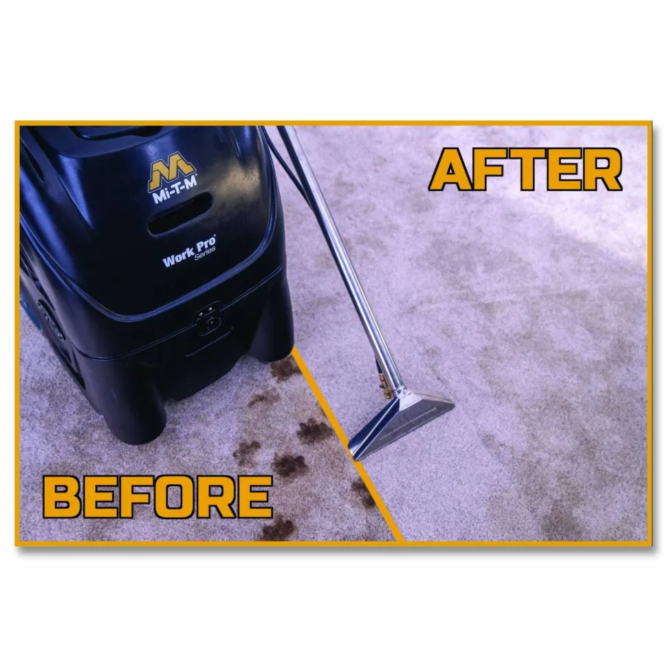 Mi-T-M Work Pro 6 Gallon Heated Carpet Extractor, 6 gal Capacity, 0.5 ft Cord