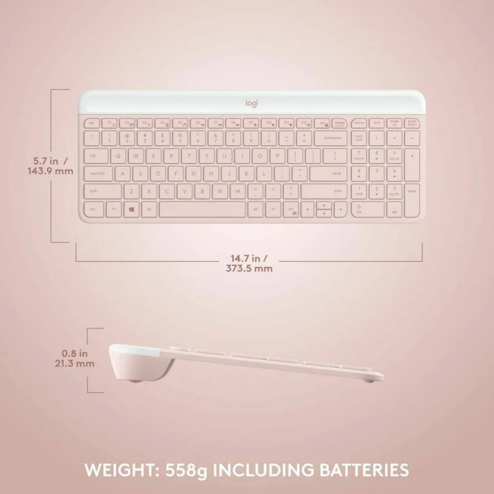 MK470 Slim Combo Ultra-slim, Compact and Quiet Wireless Keyboard & Mouse Combo