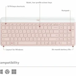MK470 Slim Combo Ultra-slim, Compact and Quiet Wireless Keyboard & Mouse Combo