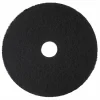 3M Low-Speed High Productivity Floor Pads 7300, 18" Diameter, Black, 5/Carton