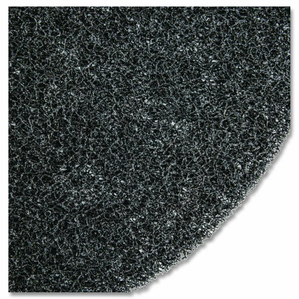 3M Low-Speed High Productivity Floor Pads 7300, 17" Diameter, Black, 5/Carton
