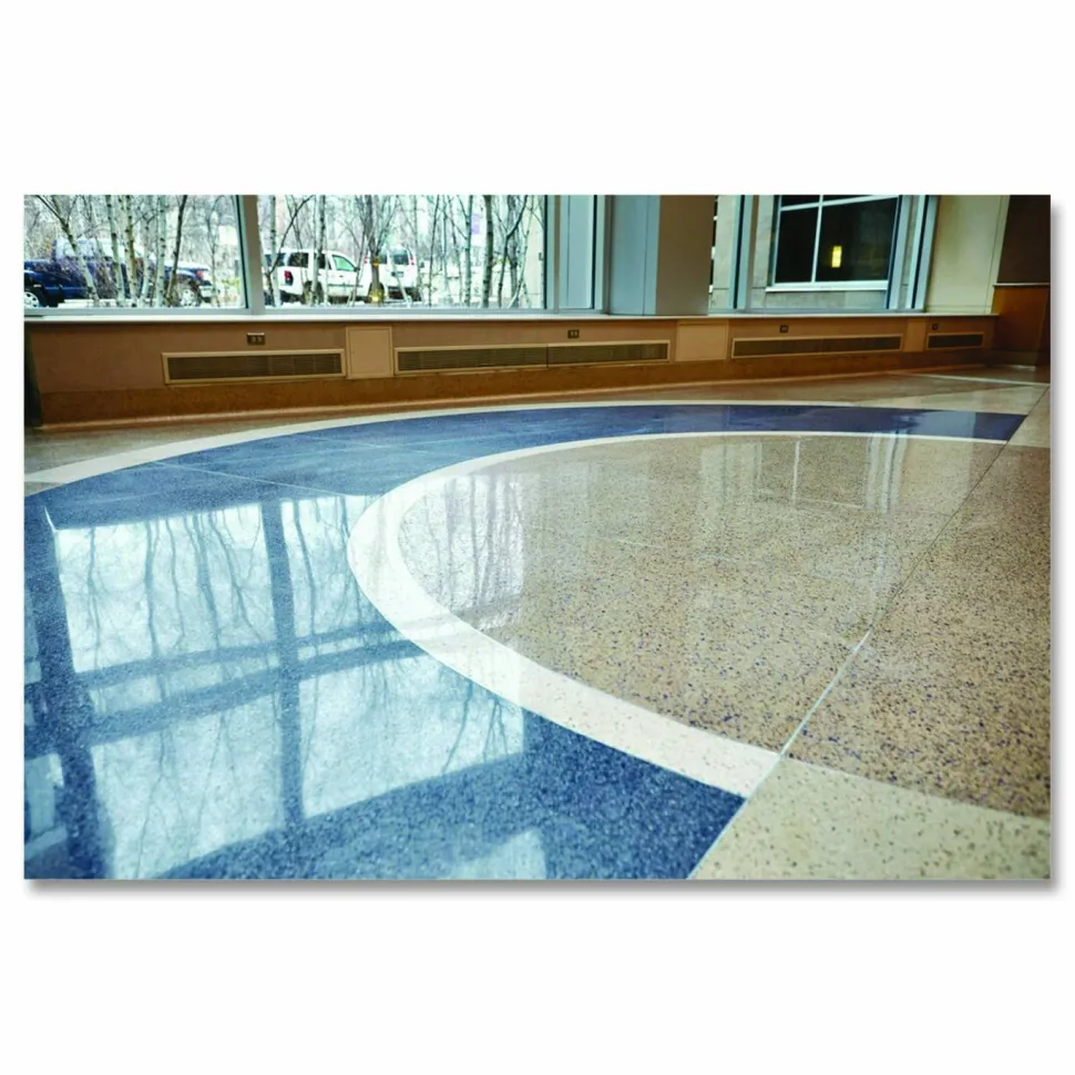 3M Low-Speed High Productivity Floor Pads 7300, 17" Diameter, Black, 5/Carton