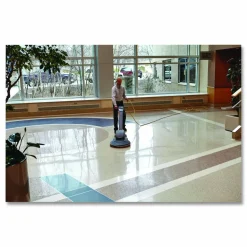 3M Low-Speed TopLine Autoscrubber Floor Pads 5000, 20" Diameter, Green/Amber, 5/Carton