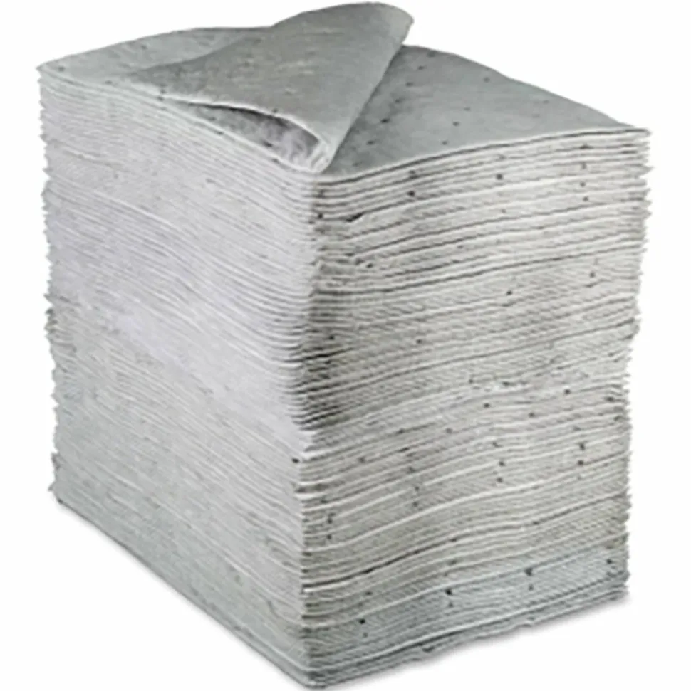 3M Maintenance Sorbent Pad - 15.5" Width x 20.5" Length - 100/Carton - Scrim - White