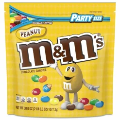 M & M's Milk Chocolate Candies, Milk Chocolate and Peanuts, 38 oz Bag