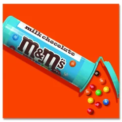 M & M's Milk Chocolate Mini Tubes, 1.08 oz, 24 Tubes/Box
