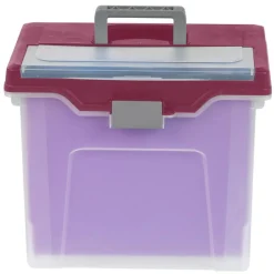 Mobile File Box, Large, Letter Size, 11 5/8