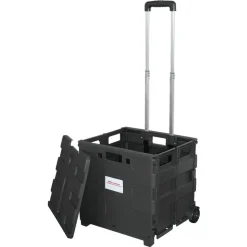 Mobile Folding Cart With Lid, 16