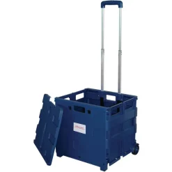 Mobile Folding Cart With Lid, 16