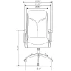 Modern Comfort Verismo Bonded Leather High-Back Executive Office Chair, Brown/Chrome, BIFMA Compliant
