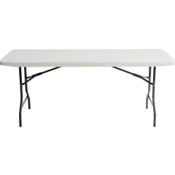 Molded Plastic Top Folding Table, 29"H x 72"W x 30"D, Gray Granite