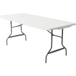 Molded Plastic Top Folding Table, 29