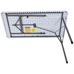 Molded Plastic Top Folding Table, 29