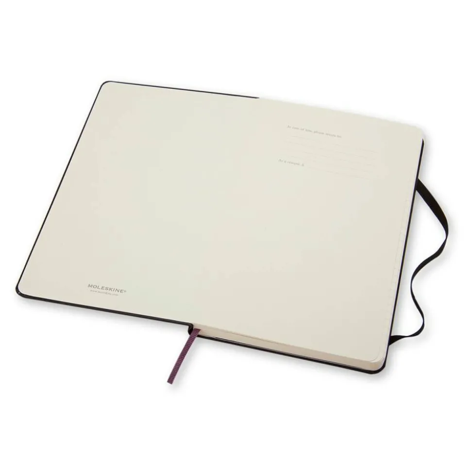 Moleskine Classic Hard Cover Notebook, 5” x 8-1/4”, Ruled, 240 Pages, Black