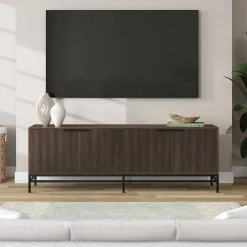 Montello Rectangular TV Stand for TV's up to 78" in Alder Brown