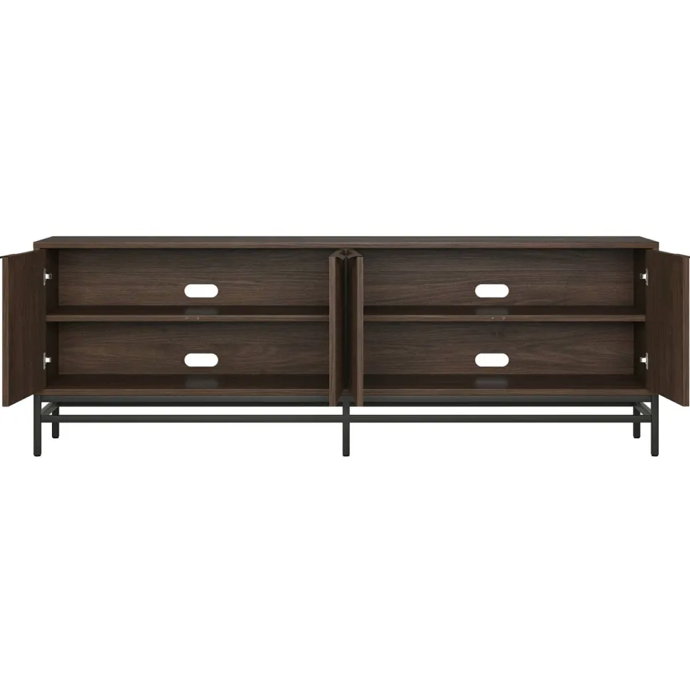 Montello Rectangular TV Stand for TV's up to 78" in Alder Brown