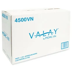 Morcon Tissue Valay Interfolded Napkins, 2-Ply, 6.5 x 8.25, White, 500/Pack, 12 Packs/Carton