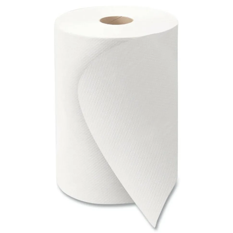 Morcon Tissue 10 Inch Roll Towels, 1-Ply, 10" x 800 ft, White, 6 Rolls/Carton