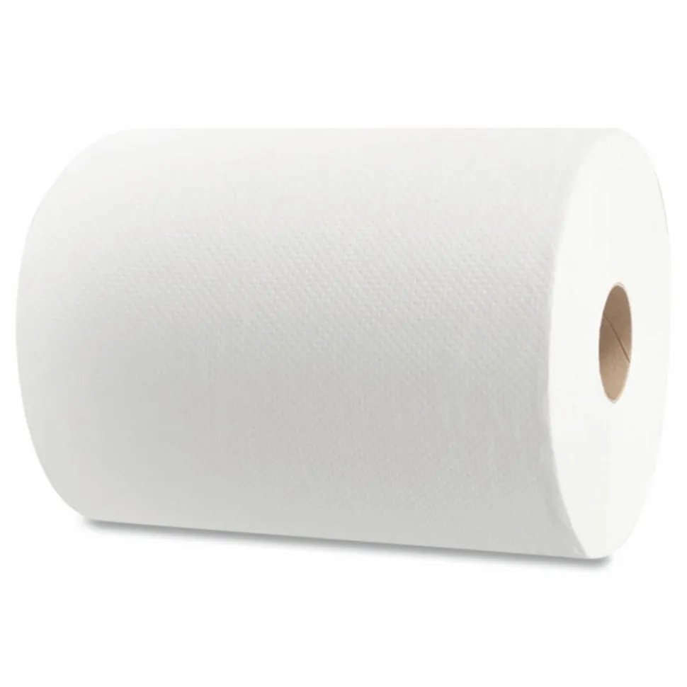 Morcon Tissue 10 Inch Roll Towels, 1-Ply, 10" x 800 ft, White, 6 Rolls/Carton
