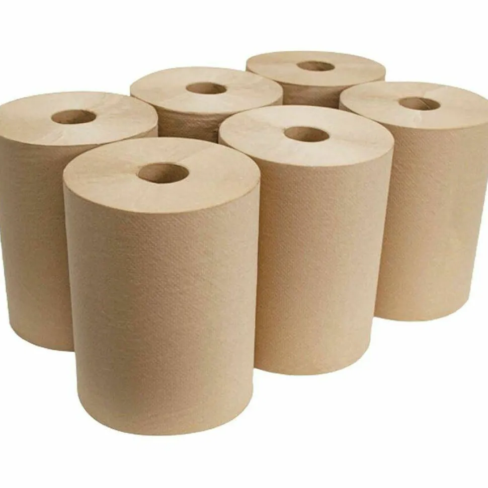 Morcon Tissue 10 Inch Roll Towels, 1-Ply, 10" x 800 ft, Kraft, 6 Rolls/Carton
