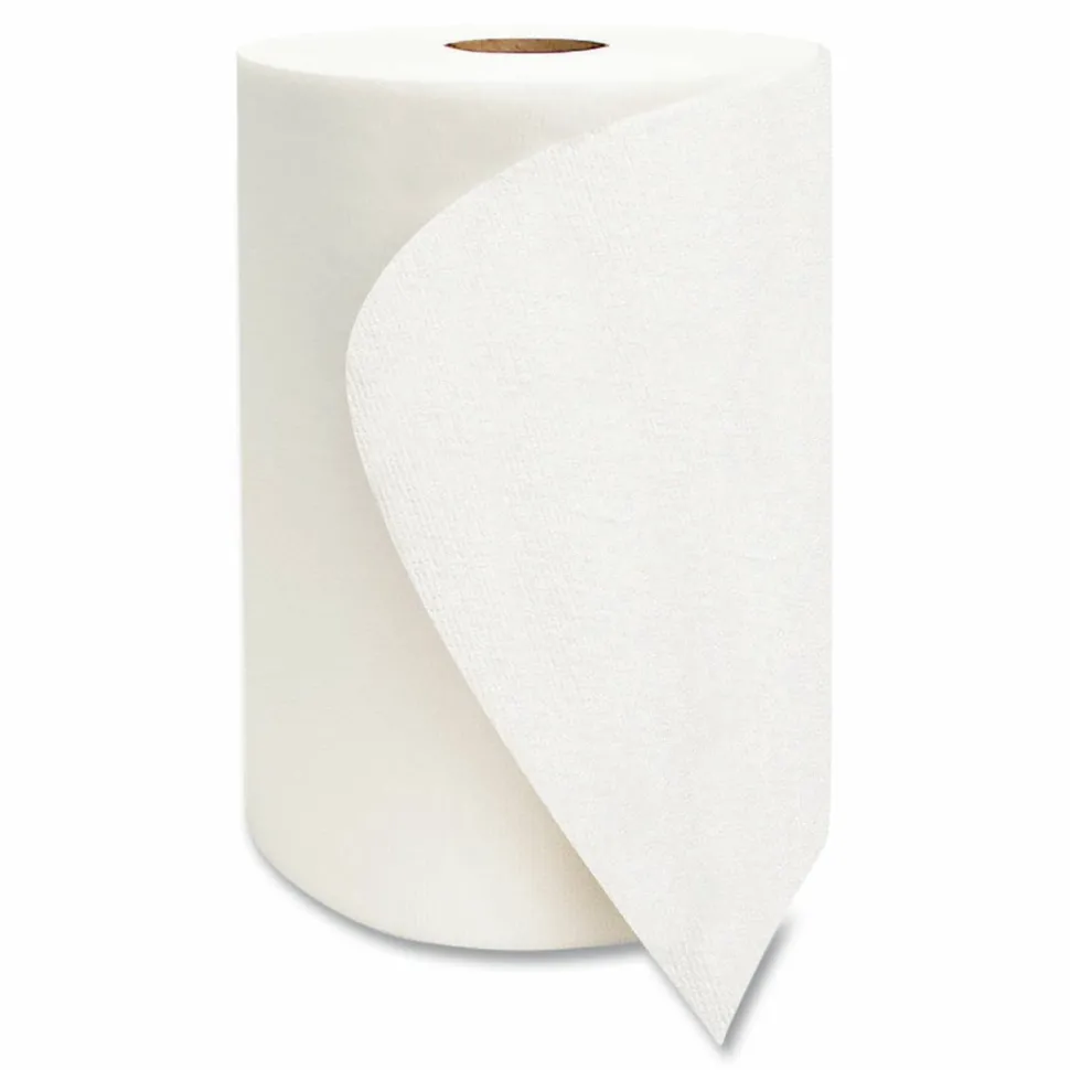 Morcon Tissue 10 Inch TAD Roll Towels, 1-Ply, 10" x 500 ft, White, 6 Rolls/Carton
