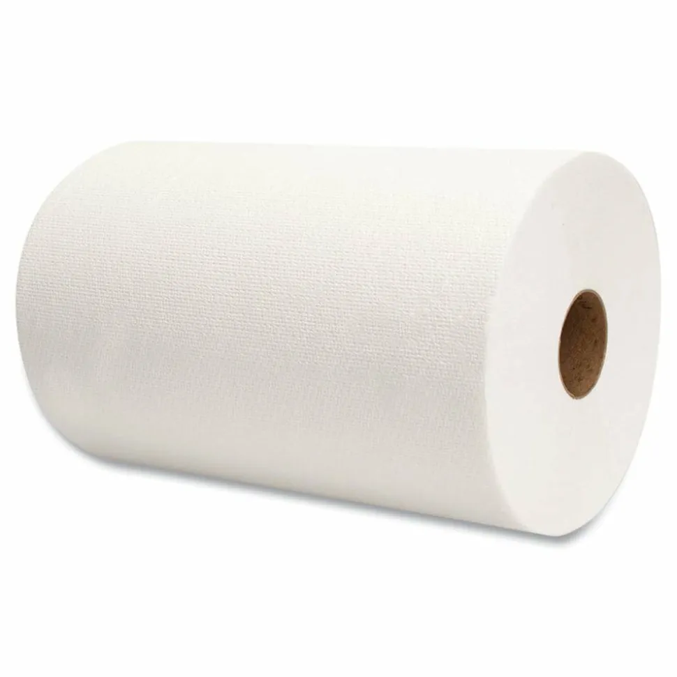 Morcon Tissue 10 Inch TAD Roll Towels, 1-Ply, 10" x 500 ft, White, 6 Rolls/Carton