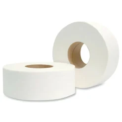 Morcon Tissue Jumbo Bath Tissue, Septic Safe, 2-Ply, 3.3" x 500 ft, White, 12 Rolls/Carton