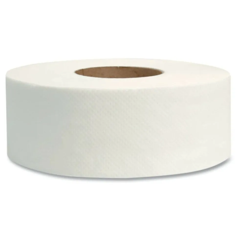 Morcon Tissue Jumbo Bath Tissue, Septic Safe, 2-Ply, 3.3" x 500 ft, White, 12 Rolls/Carton