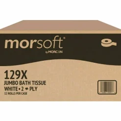 Morcon Tissue Jumbo Bath Tissue, Septic Safe, 2-Ply, 3.3