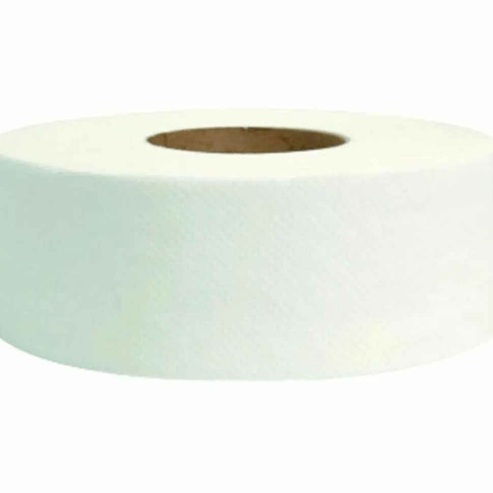 Morcon Tissue Jumbo Bath Tissue, Septic Safe, 2-Ply, 3.3" x 500 ft, White, 12 Rolls/Carton
