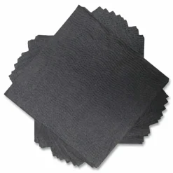 Morcon Tissue Morsoft Beverage Napkins, 2-Ply, 9 x 9.5, Black, 1,000/Carton