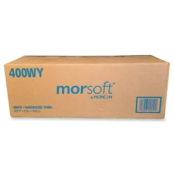 Morcon Tissue Morsoft Controlled Towels, Y-Notch, 1-Ply, 8" x 800 ft, White, 6 Rolls/Carton
