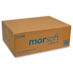 Morcon Tissue Morsoft 1/4 Fold Lunch Napkins, 1-Ply, 11.8 x 11.8, White, 6,000/Carton