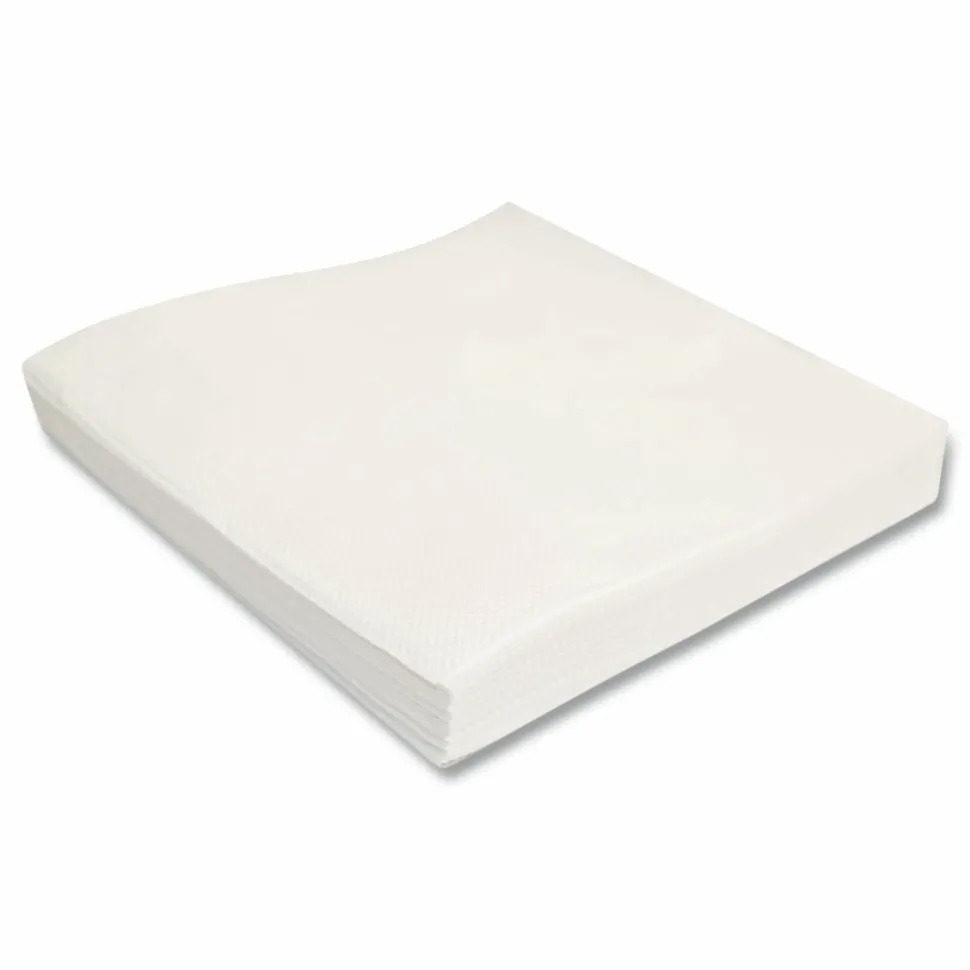 Morcon Tissue Morsoft 1/4 Fold Lunch Napkins, 1-Ply, 11.8 x 11.8, White, 6,000/Carton
