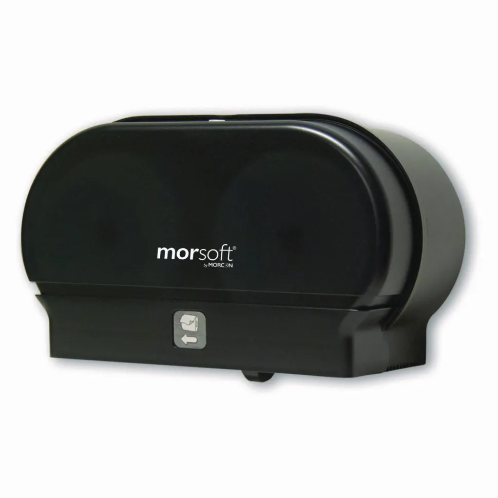 Morcon Tissue Morsoft Small Core Tissue Dispenser, 11.86 x 5.48 x 7.32, Black Translucent