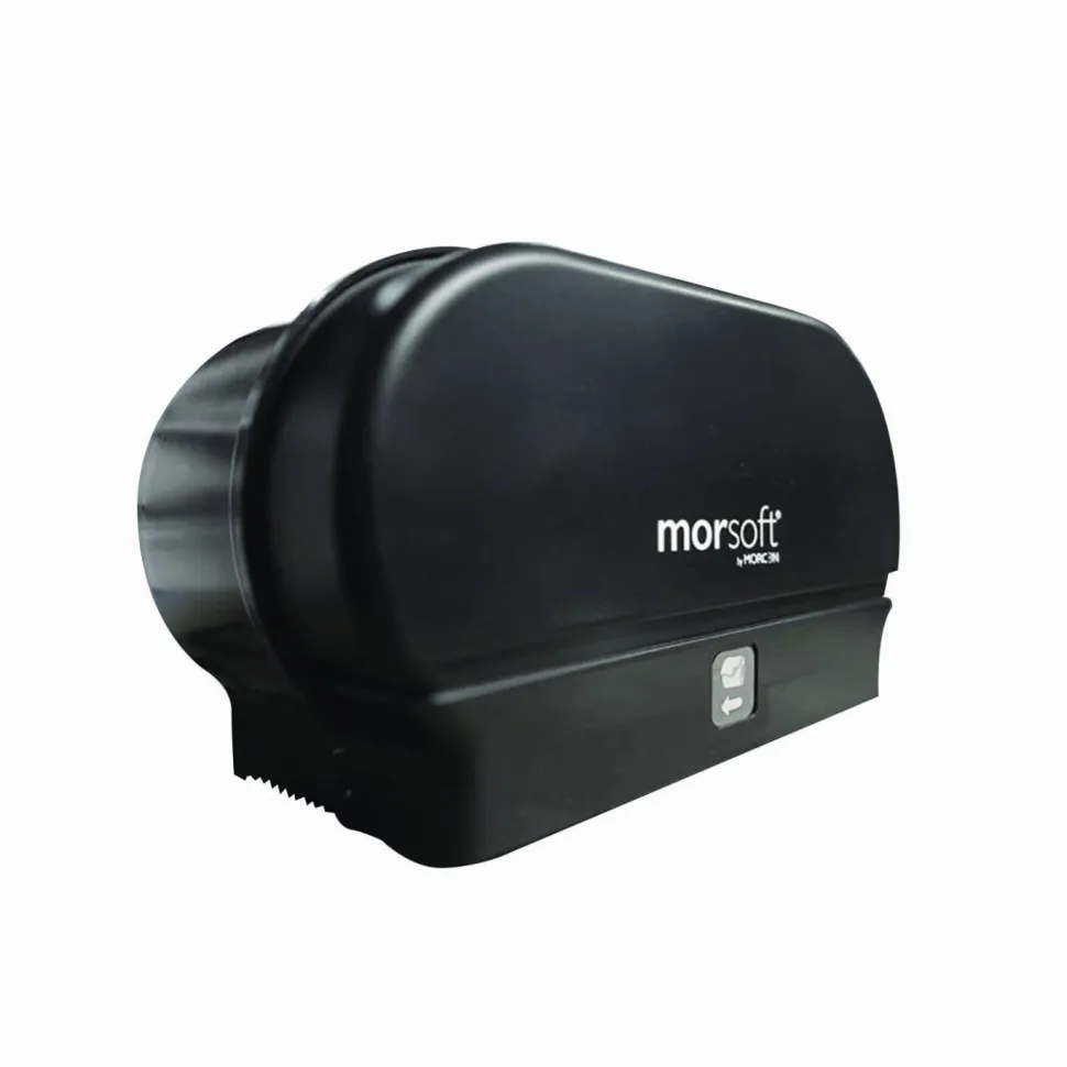 Morcon Tissue Morsoft Small Core Tissue Dispenser, 11.86 x 5.48 x 7.32, Black Translucent