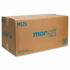 Morcon Tissue Small Core Bath Tissue, Septic Safe, 1-Ply, White, 2,500 Sheets/Roll, 24 Rolls/Carton