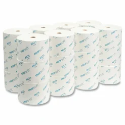 Morcon Tissue Small Core Bath Tissue, Septic Safe, 1-Ply, White, 2,500 Sheets/Roll, 24 Rolls/Carton