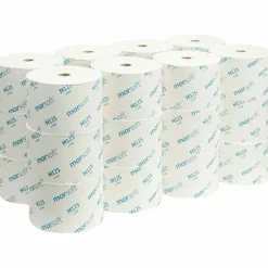 Morcon Tissue Small Core Bath Tissue, Septic Safe, 1-Ply, White, 2,500 Sheets/Roll, 24 Rolls/Carton