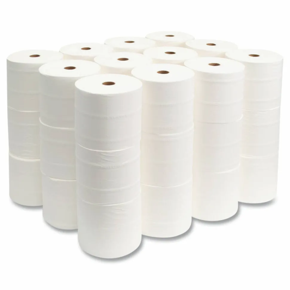 Morcon Tissue Small Core Bath Tissue, Septic Safe, 2-Ply, White, 1,000 Sheets/Roll, 36 Rolls/Carton
