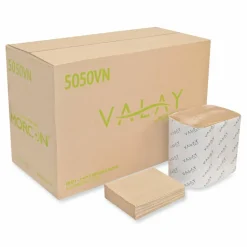 Morcon Tissue Valay Interfolded Napkins, 1-Ply, 6.3 x 8.85, Kraft, 6,000/Carton