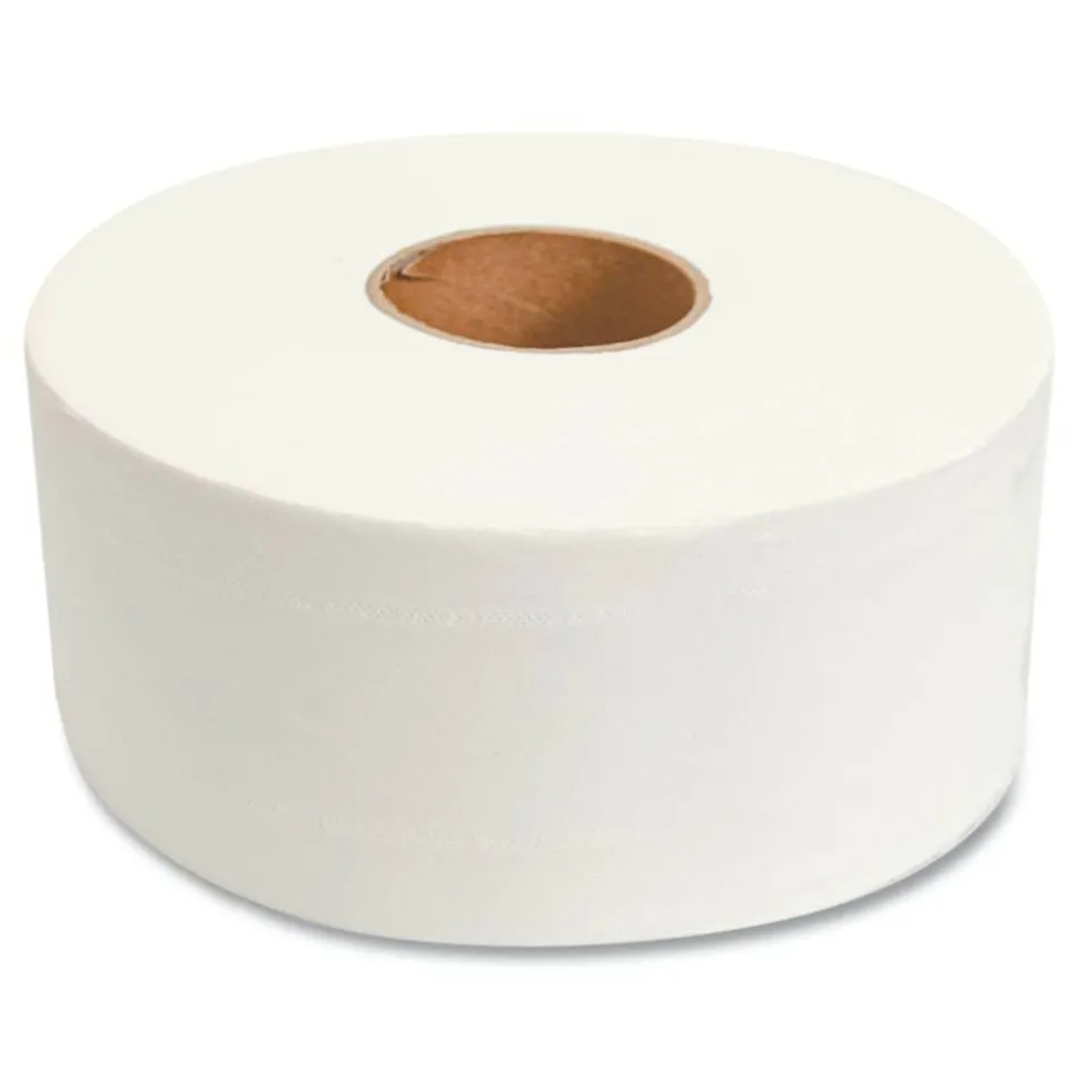 Morcon Tissue Valay Mini Jumbo Bath Tissue, Septic Safe, 2-Ply, 3.25" x 750 ft, White, 12 Rolls/Carton