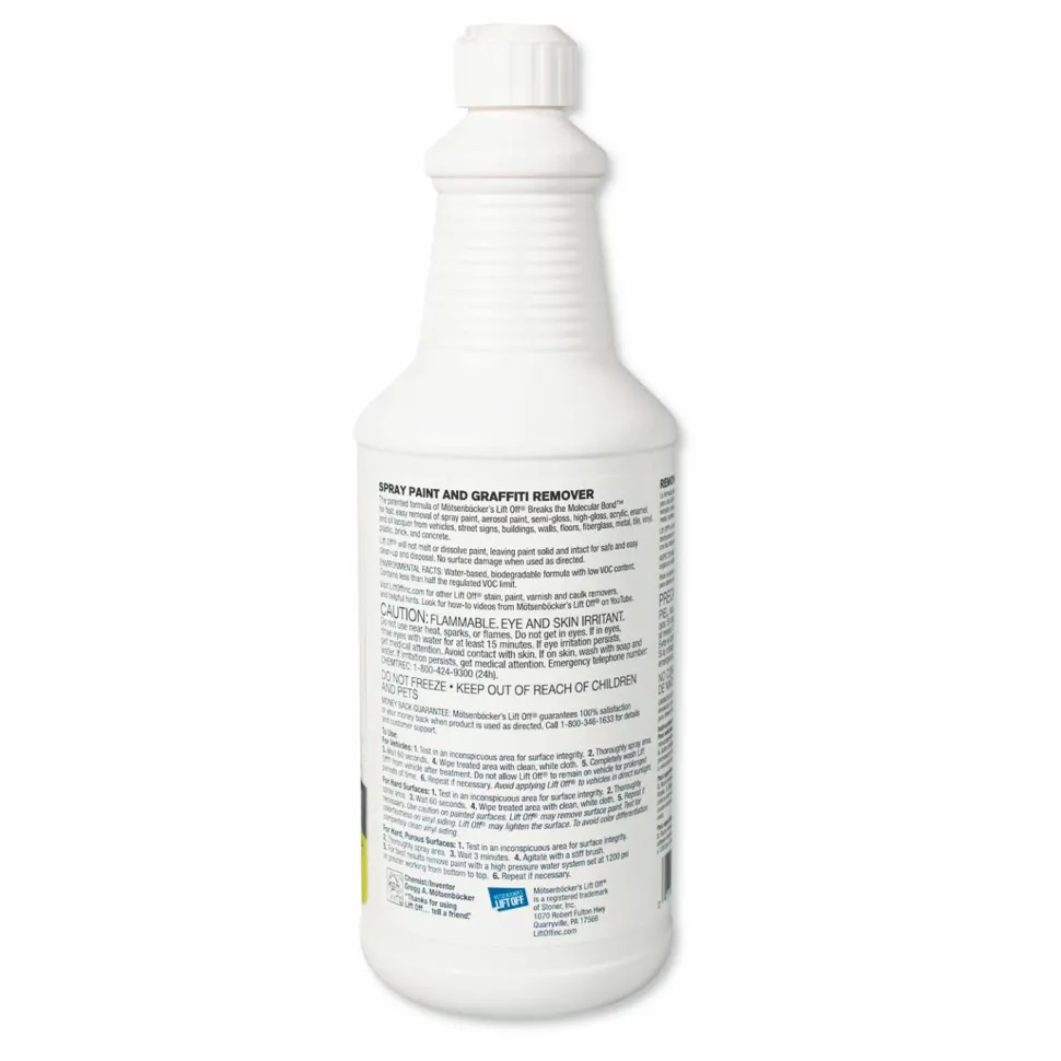 Motsenbocker's Lift-Off 4 Spray Paint Graffiti Remover, 32oz, Bottle, 6/Carton